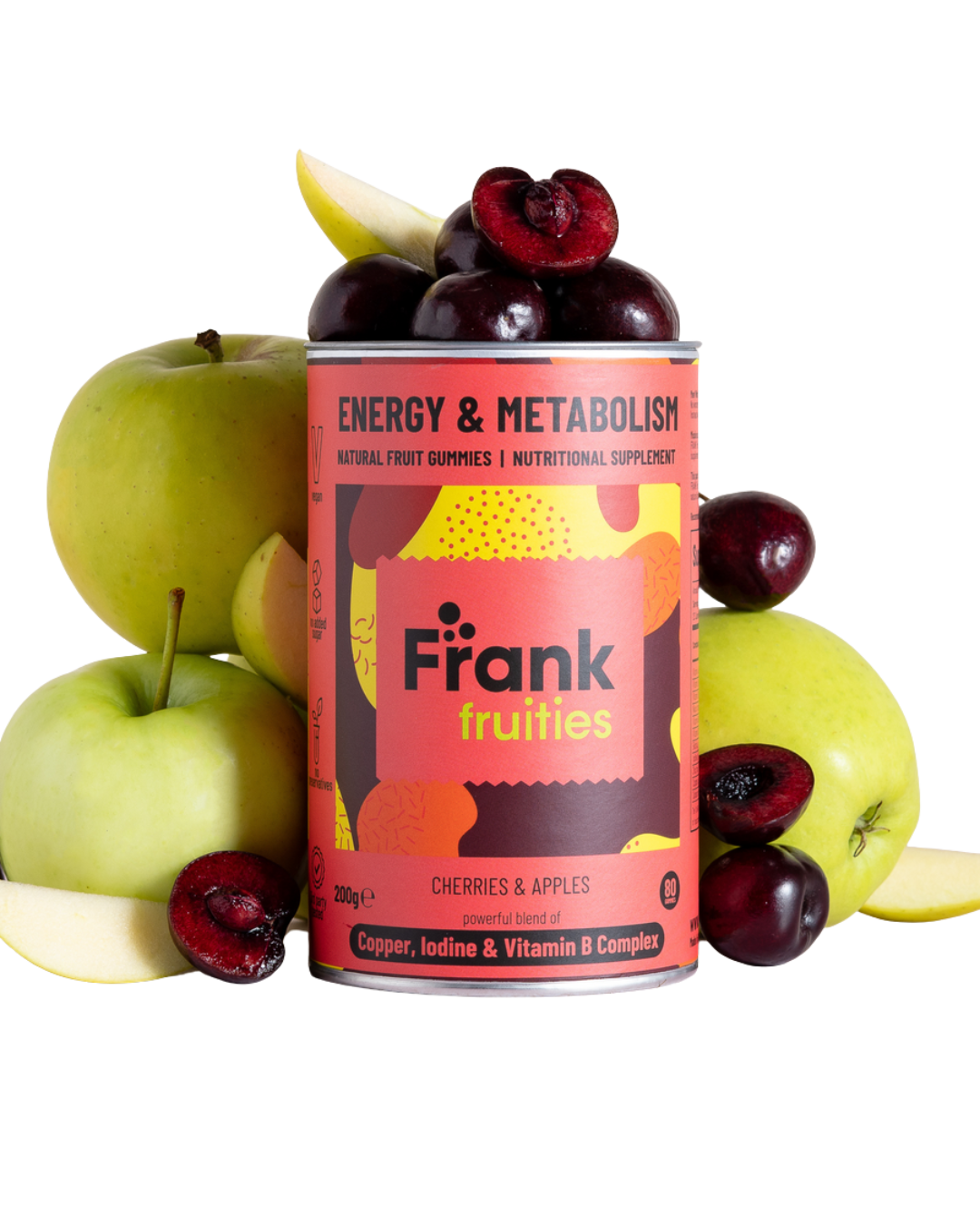 FRANK Fruities Energy & Metabolism Puuviljakommid