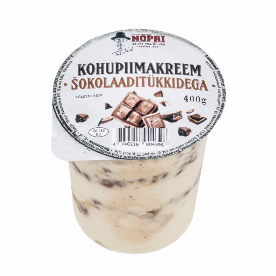 Kohupiimakreem šokolaaditükkidega