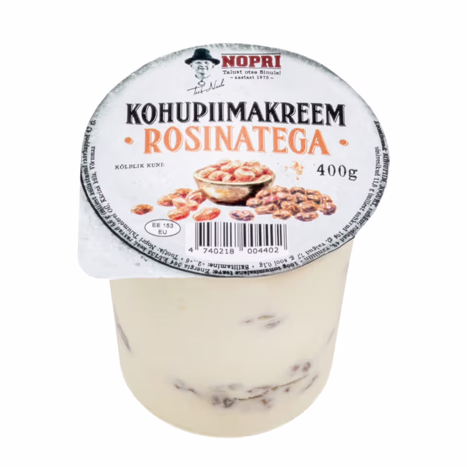 Kohupiimakreem rosinatega