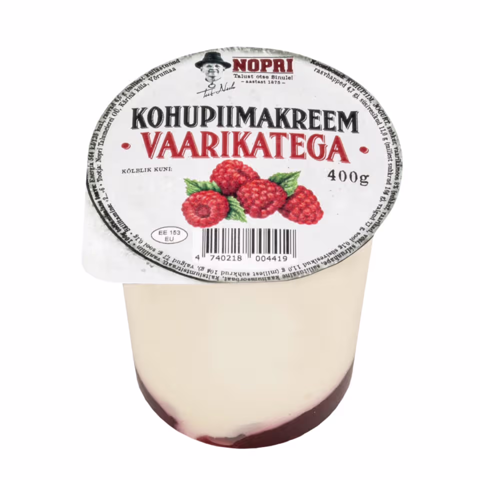 Kohupiimakreem vaarikaga