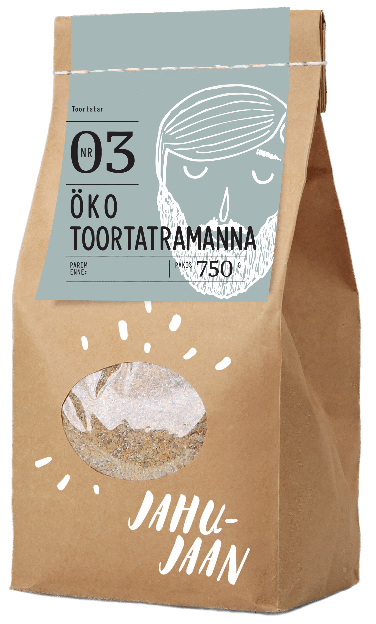 Öko toortatramanna Jahu-Jaan 750g