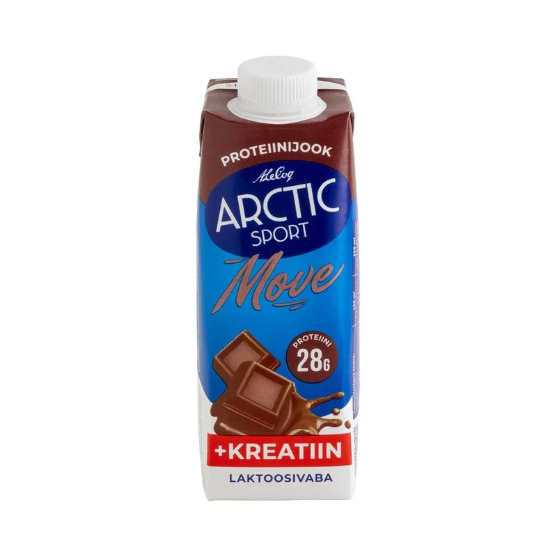 Arctic Sport suklaaproteiinijuoma, jossa on kreatiinia