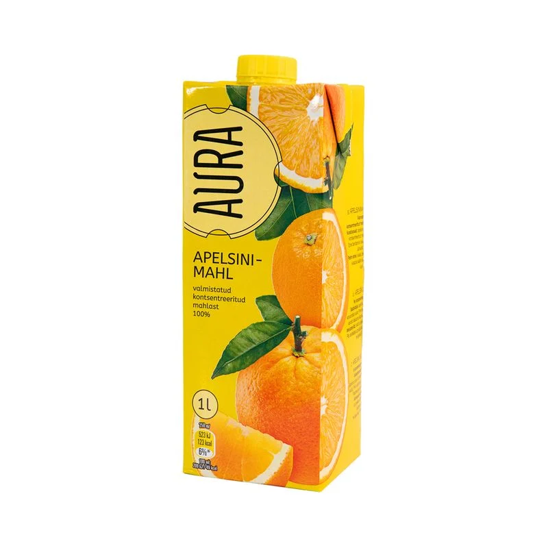 Appelsiinimehu 100%, AURA, 1 L